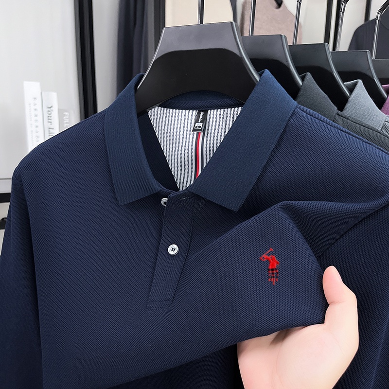 Polo Shirt Equestrian - Мужская классическая рубашка-поло с вышивкой в