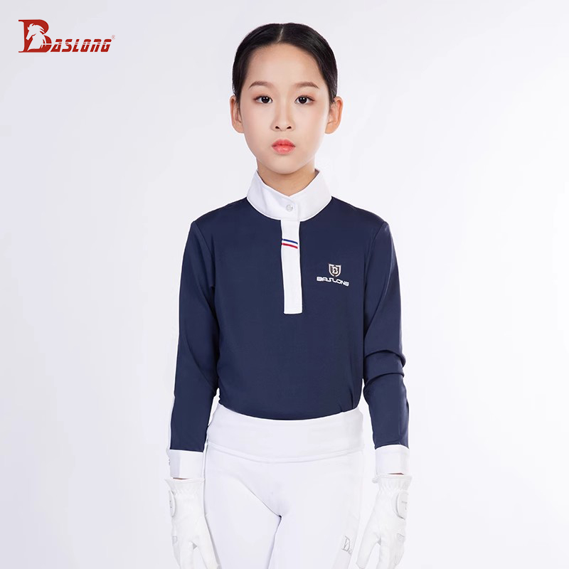 Polo Shirt Equestrian - Baslong Одежда для конного спорта Детская