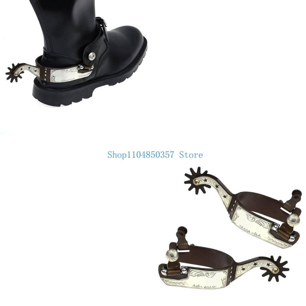 Brushing Boot Horse - 5ASD Western Cowboy Spur с Rowel
