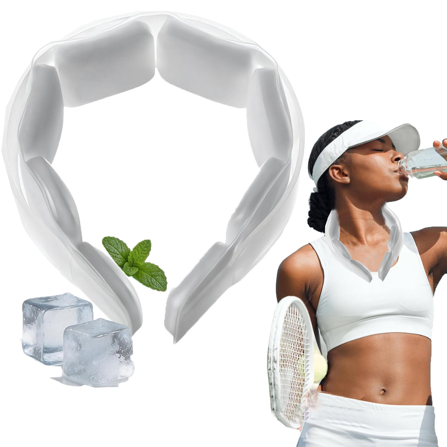 Outdoor Sport Hose - Многоразовое охлаждающее кольцо для шеи (трубка-охладитель)