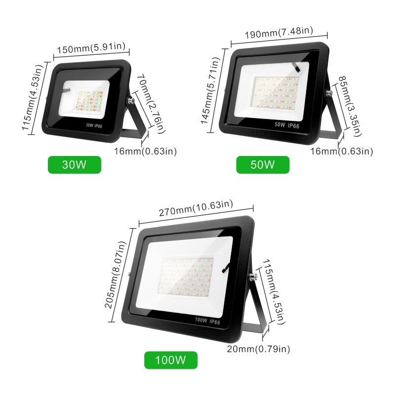 Уличный RGB прожектор 30 Вт, 5 – обзор и цена Outdoor Spotlight