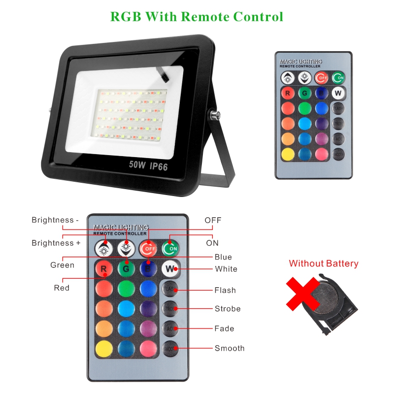 Уличный RGB прожектор 30 Вт, 5 – обзор и цена Outdoor Spotlight