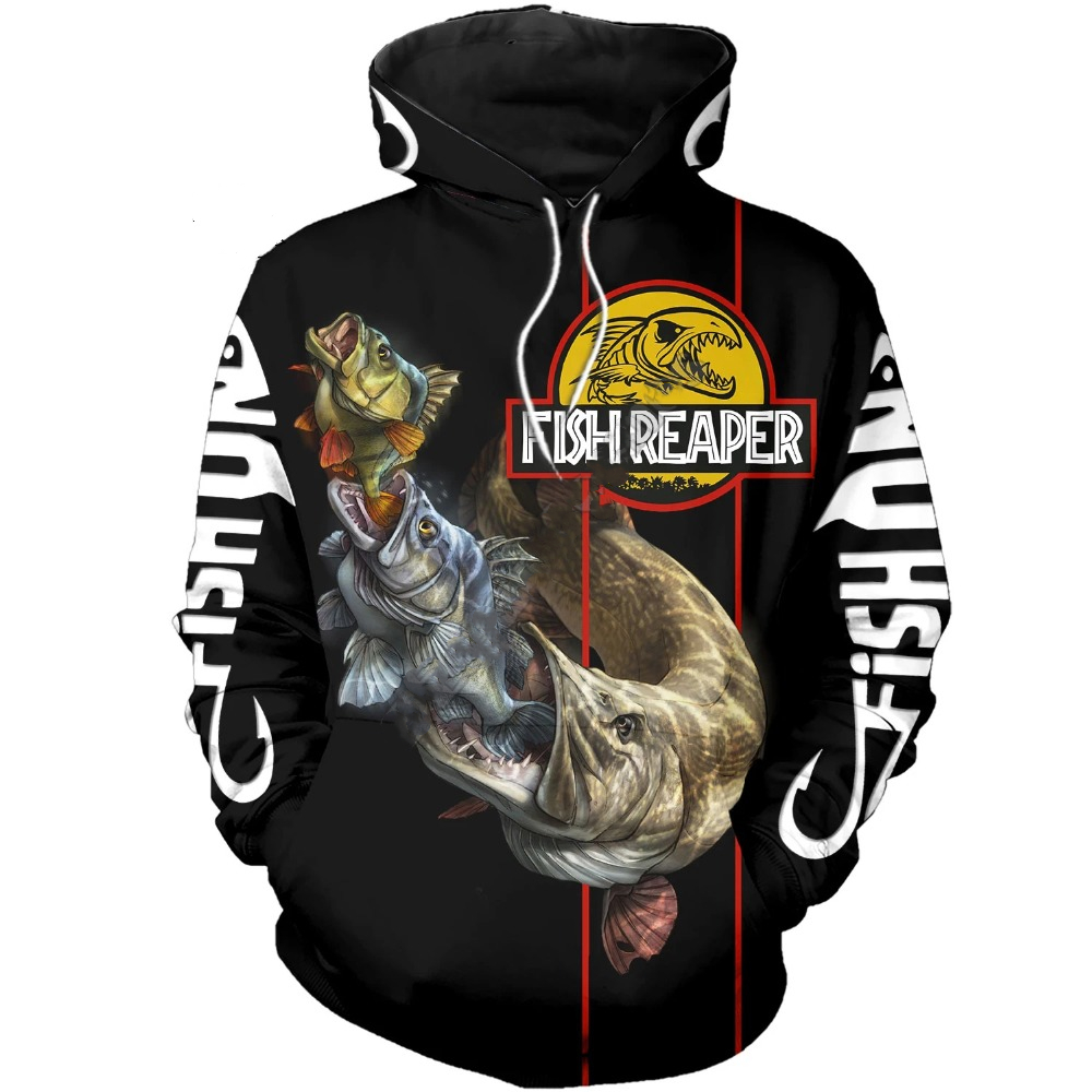 Худи с принтом тунца для мужчи – обзор и цена Outdoor Sport Hoodie