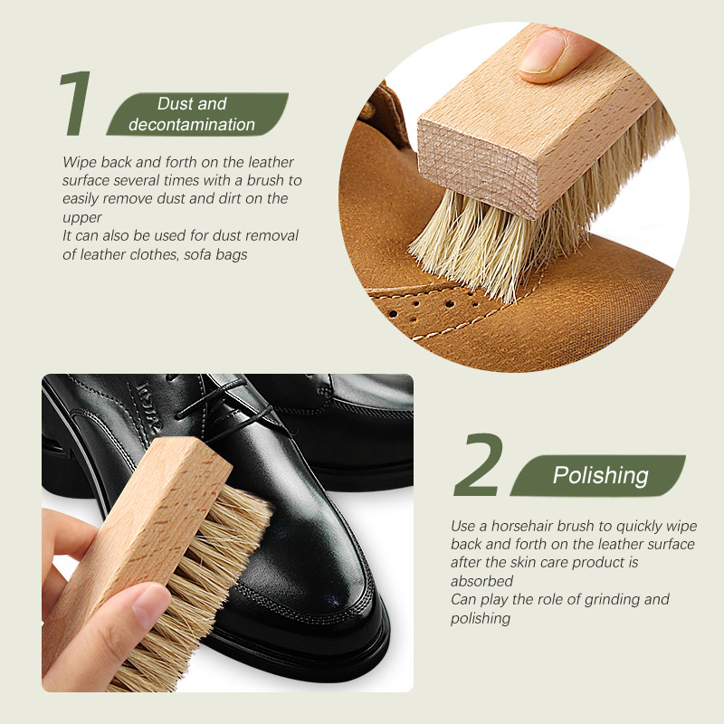 Набор из 1/4 щеток для обуви – – обзор и цена Brushing Boot Horse